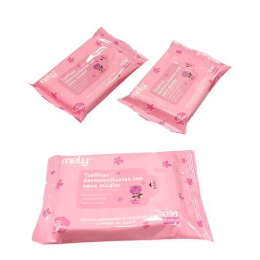 Toallitas Desmaquillantes con Agua Micelar MELY