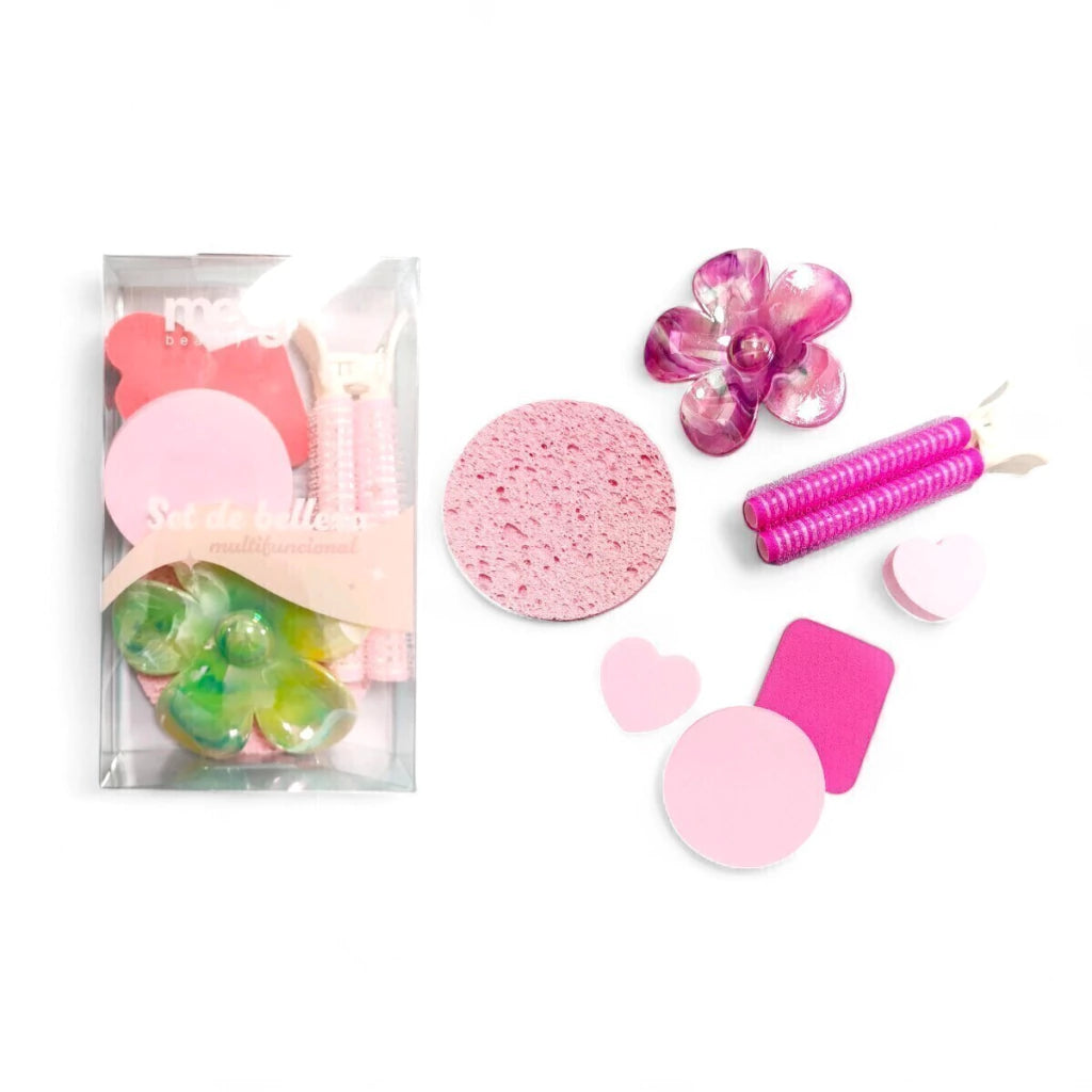 Set de Esponjas+Broche de Pelo 7pcs Mely