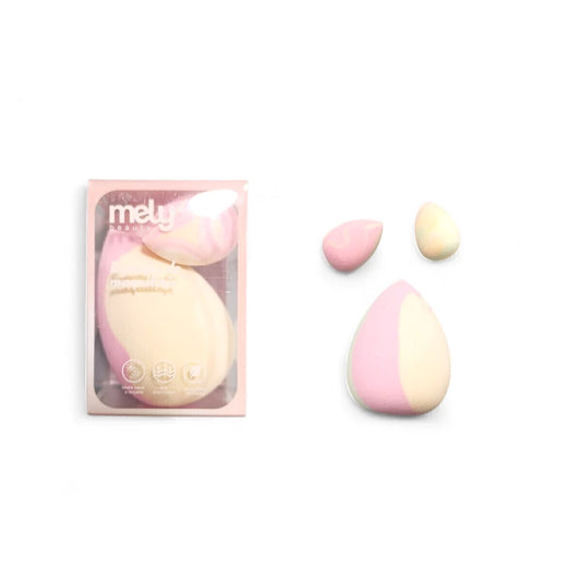 Esponja de Maquillaje Gotita 3pcs Mely