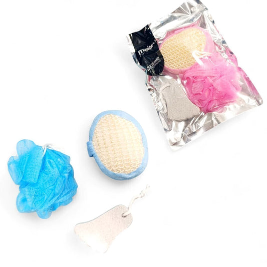 Set de Baño Esponjas+Piedra Pomez