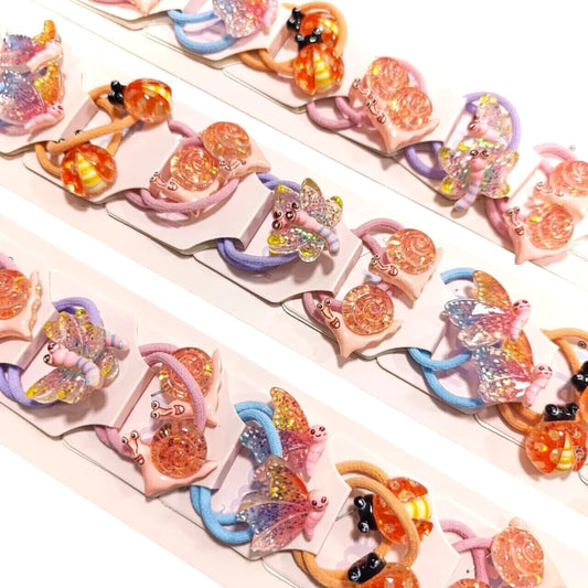 Colitas de Pelo Infantil Animales con Destellos