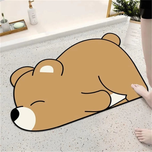 Alfombra Antideslizante Oso Acostado