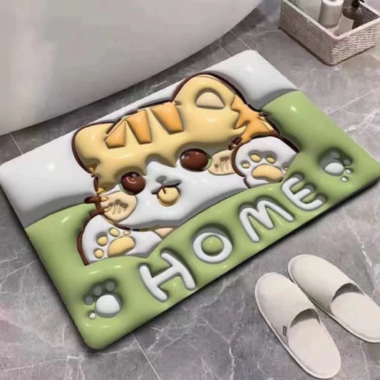 Alfombra Antideslizante Gato Home