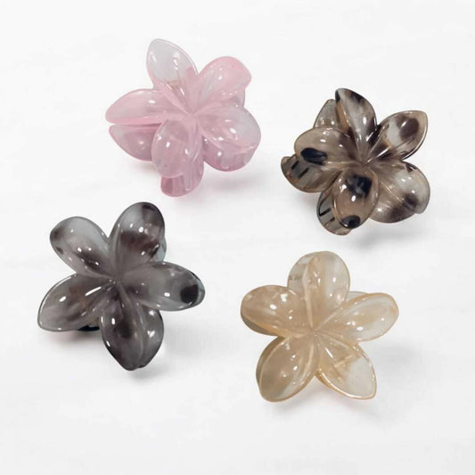 Pack Broche Flor Bali Hawaiiana Animal Print x12pcs