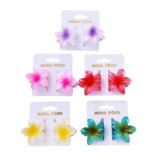 Pack x12blister Broche Flor Bali Degrade Hwaiiana de 2pcs