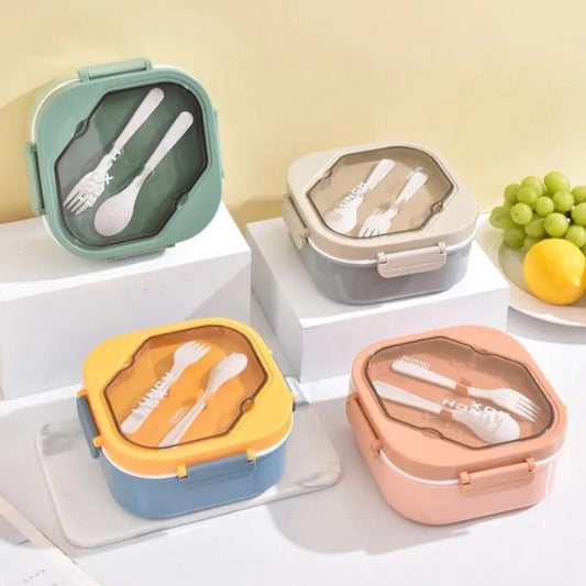 Tupper Cuadrado LUNCH BOX con Cubiertos
