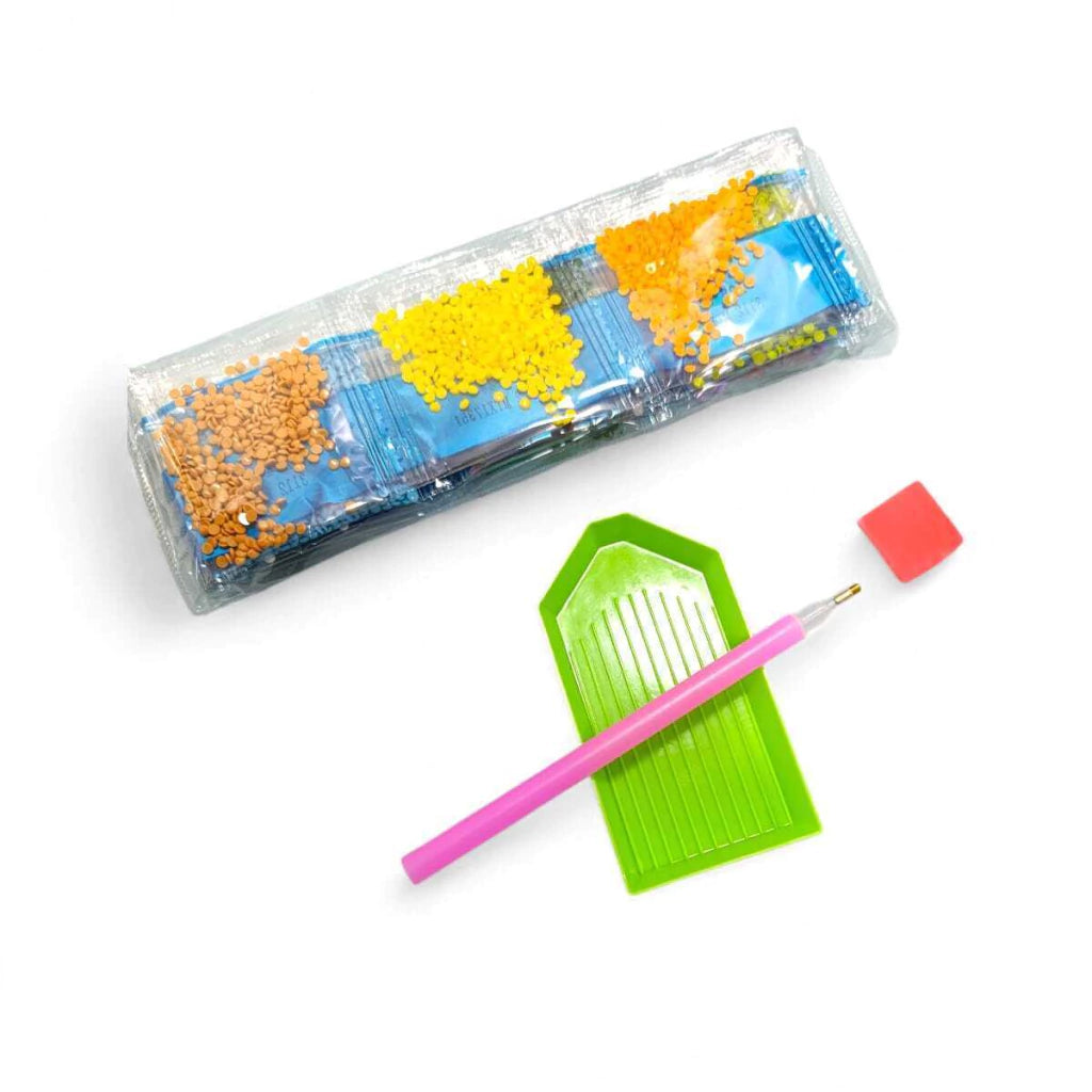 Kit DIY Diamond Silk Fabric 25x25cm