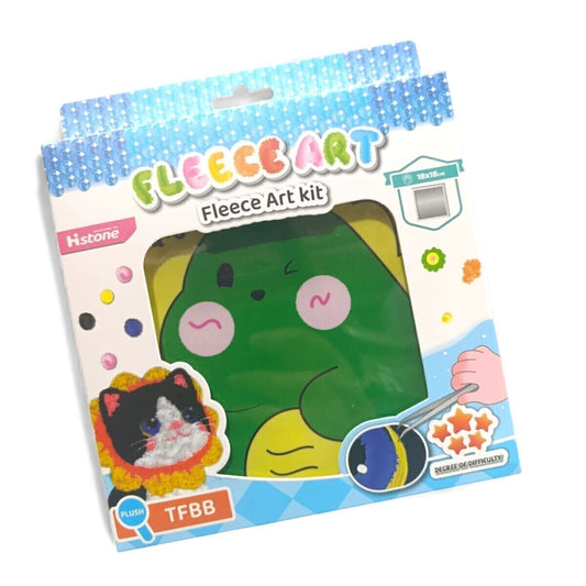 Kit DIY Fleece Plush Art 18x18cm