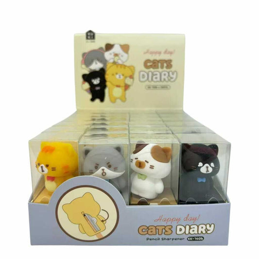 Sacapuntas Gatito Diary x caja 24u