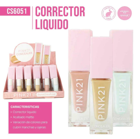 CORRECTOR LIQUIDO PINK21