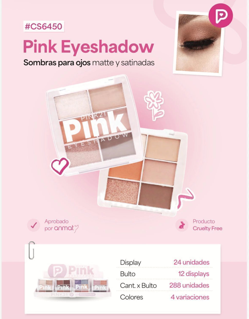 SOMBRA PARA OJO MATTE Y SATINADAS