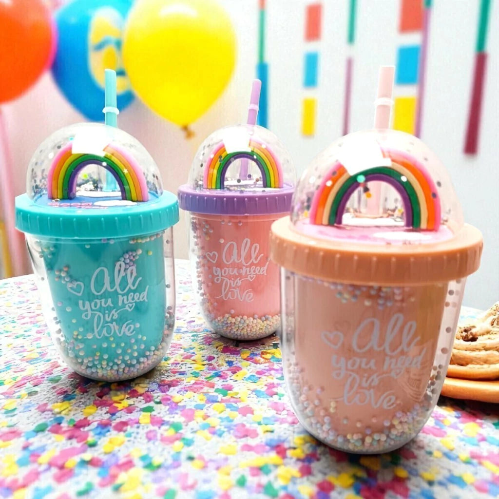 Vaso Infantil Arcoiris con Sorbete 350ml