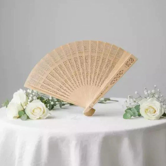 Abanico de Madera 12Pcs