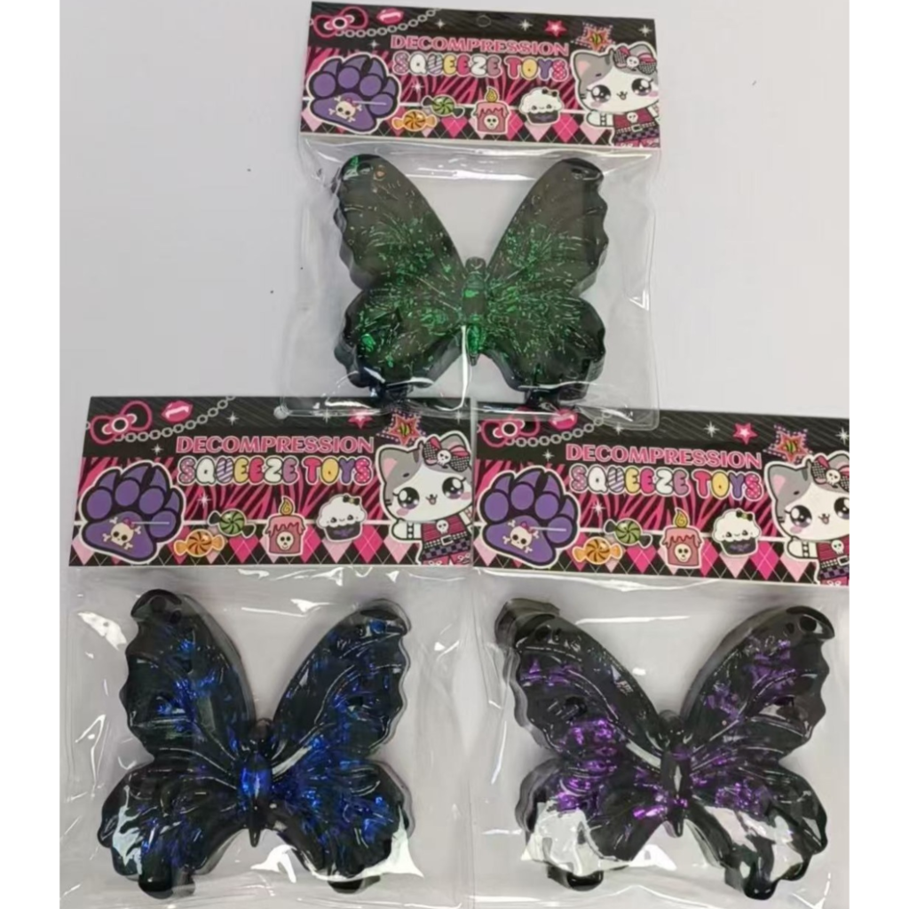 Squishy Mariposa con Glitter
